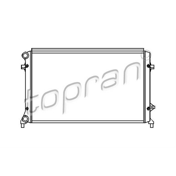 Topran KüHler WasserküHler Passend FüR VW Golf V Audi A3 1K1 5M1 521 2KB 2KJ 2CB-image
