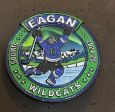 2025 FARGO SQUIRT/QUEBEC PEEWEE LARGE EAGAN WILDCATS HOCKEY PIN