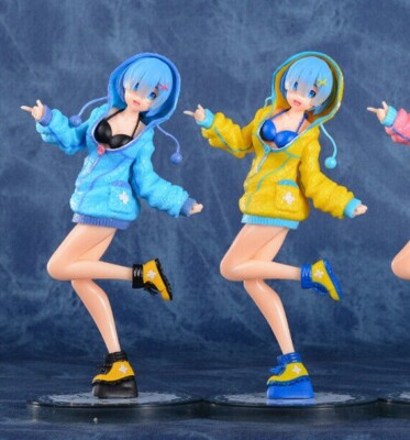 Anime Cute Girl Rem Re:Zero Hatsune Miku Figur Pullover Sweater Hoodie 22cm UK  