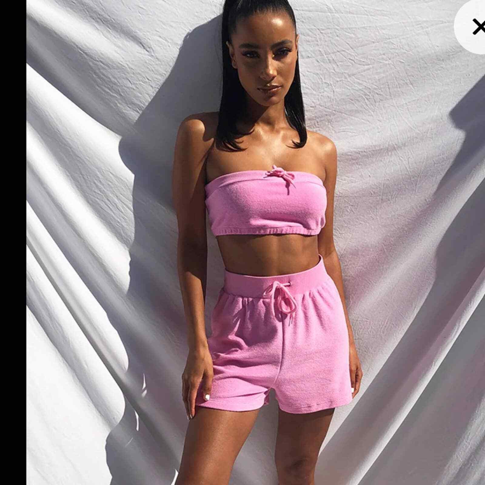 pretty little thing pink shorts