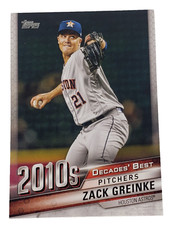 2020 Topps Baseball Decades Best 2010s Zack Greinke #DB-97 Arizona Diamondbacks
