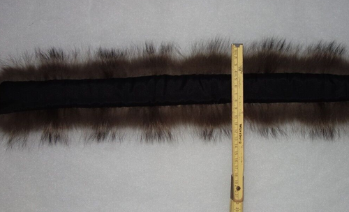 Waschbär Pelz Kapuze Kragen für Jacke Parka Mantel Echt Fell 66 cm Pelzkragen - Bild 4 von 4