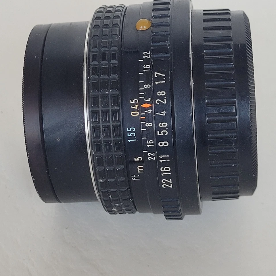 Asahi Pentax M SMC 50mm f/1.7 Standard K Mount Lens Japan Vintage w/ Filter - Image 3 of 4