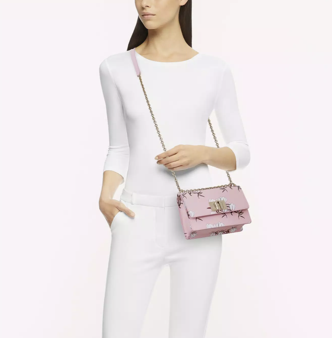 Woman Shoulder Bag Furla 1927 Mini 20 1056882 in Light Pink