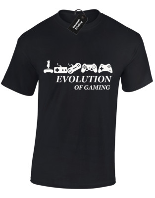 EVOLUTION OF GAMING HERREN T-SHIRT GAMER LUSTIGES GESCHENK S -5XL