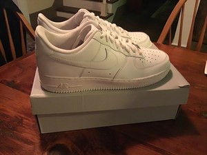 Tamaño 11-Nike Air Force 1 Triple Blanco usado una vez para hombre | eBay