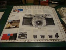 Orig booklet -- 1963 -- ZEISS IKON - fold out POSTER / CATALOG v cool