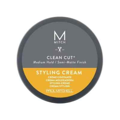 Paul Mitchell Mitch Clean Cut Medium Hold/Semi-Matte Styling Cream for Men, 3 Oz