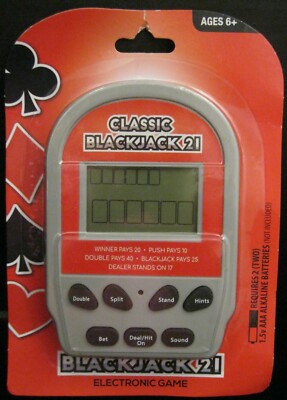 CLASSIC BLACKJACK 21 ELECTRONIC HAND HELD GAME 2019 BY GENER8 LLC NEW IN PACKAGE