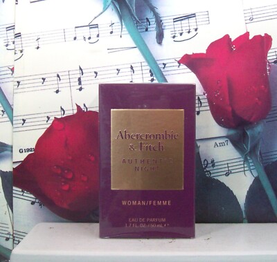Abercrombie & Fitch Authentic Night Woman 1.7 FL. OZ. EDP Spray. NWB