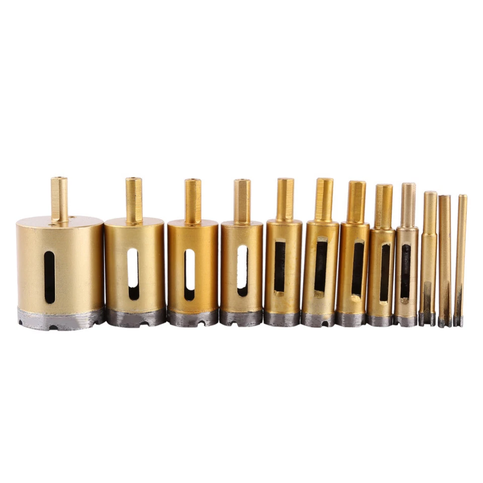 Diamantbohrer Hohlbohrer Lochsäge Bohrkrone Glasbohrer FliesenbohrerØ10 - 45mm - Bild 2 von 4