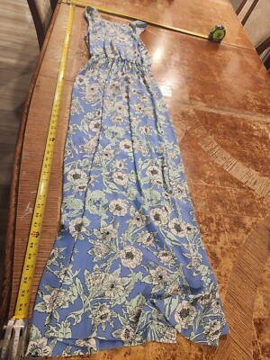 DIVIDED H&M Dress Womens 6 Fit & Flare Stretch Sleeveless Floral #S24 *