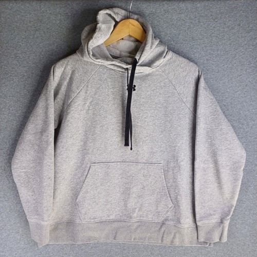 Under Armour Jumper Mens Size XL Grey Hoodie Pullover Sweatshirt Front Pocket