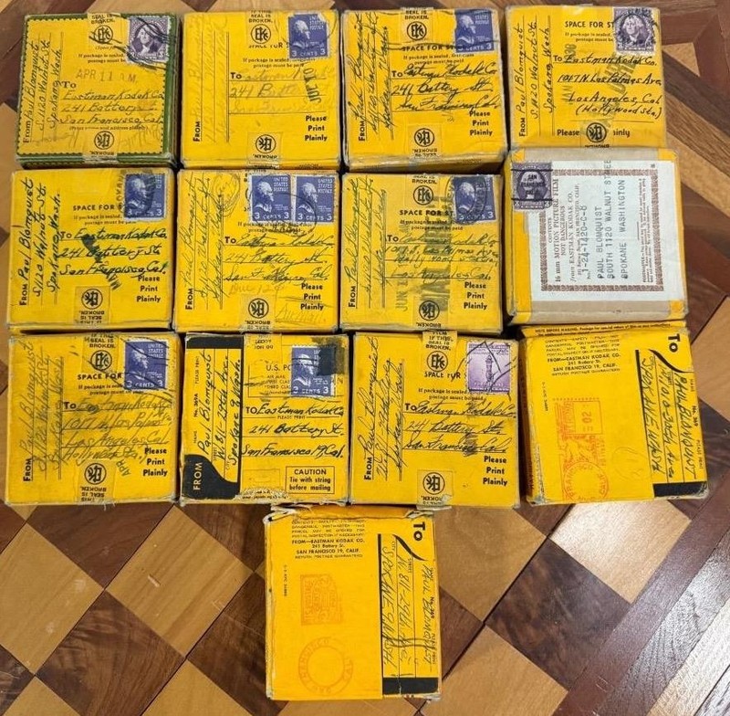 1940's LOT (D) 16mm CINE KODAK EIGHT FILMS US POSTAGE STAMPS SPOKANE WASHINGTON