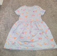 Wonder Nation Girls Dress - Unicorn Print - Size XL 14/16 - With Pockets