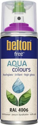 belton free Lackspray AQUAcolours 400 ml verkehrspurpur hochglanz  Lackspray