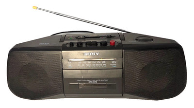 Sony AM/FM Radio Cassette Tape Player Recorder CFS-B15 Boombox Portable  Working