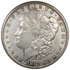 1883-S Morgan Dollar XF/AU+ ALMOST UNC Details Lightly Cleaned A2917