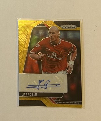 Jaap Stam Auto /10 Gold Choice 2024-25 Panini Prizm Manchester United