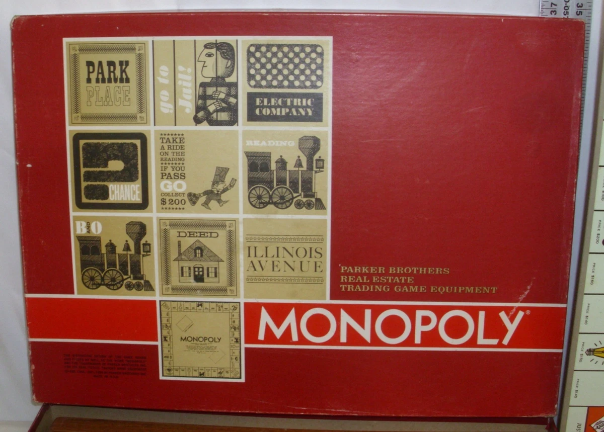 【激レア】 ヴィンテージ　MONOPOLY 　モノポリー　1964年版 1964 年製ヴィンテージの赤い箱入りモノポリー ボード ゲーム。 - Etsy