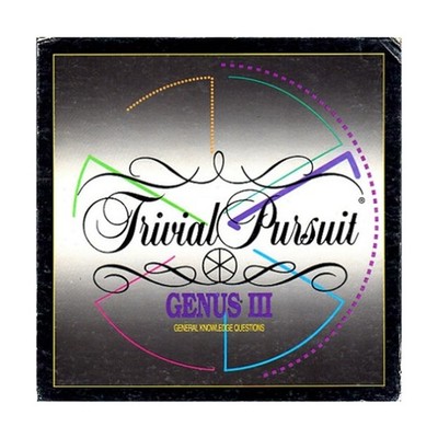 Parker Bros Trivial Pursuit Trivial Pursuit - Genus III Box Fair/EX
