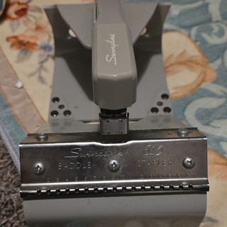 Swingline 615 Saddle Stapler Booklet Pamphlet Binding Stapler Gray Heavy Duty