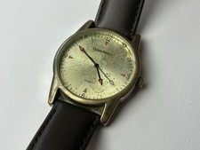 Trend-Design Quarz Armbanduhr Vintage Patina Japan Werk Edelstahlboden Leder