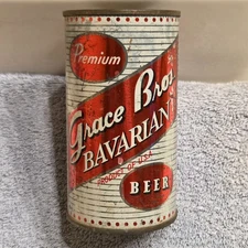 1950s GB GRACE BROS BAVARIAN #2 , flat top beer can, Santa Rosa, California