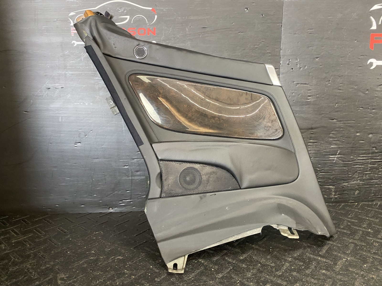 07-11 BENTLEY CONTINENTAL GT REAR DRIVER LEFT INTERIOR QUARTER TRIM PANEL BLACK