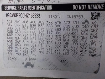 Chassis ECM Information-gps-tv Left Hand Dash Fits 17 SIERRA 1500 PICKUP