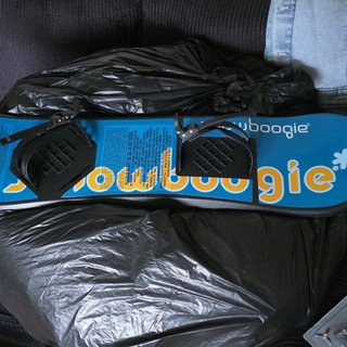 Snowboogie Freestyle 90cm Snowboard with Bindings Blue/Yellow/Black