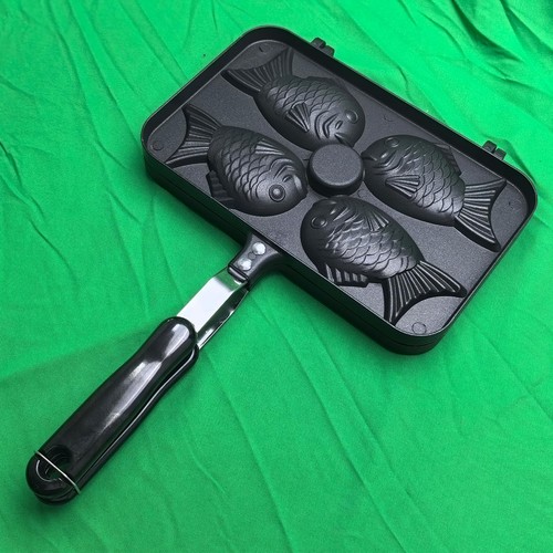 Taiyaki Fish-shaped Cake Pan, Non-stick Waffle Cake Maker with Long Handle, P... - Picture 5 of 6
