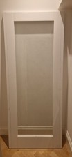 Image of White Internal Primed Clear Glass Door H 1988mm x 825mm or 78.25 x 32.5 inches