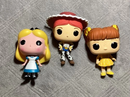 Disney Funko Pops Lot of 3 Loose Toy Story Gabby Gabby & Jessie  Alice in Wonder