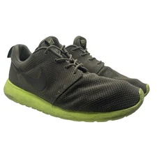 Nike Roshe Run 511881-307 Tarp Green Volt Mens 11 Mesh Beaters Fair No Box Y2K