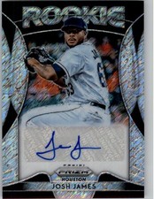 2019 Panini Prizm Rookie Autographs Prizms Shimmer #27 Josh James Auto /7 BB