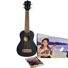 Mitchell MU40 Soprano Ukulele - Black - New in Box