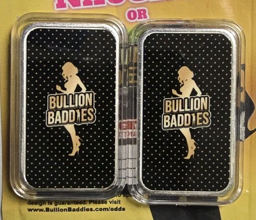 2 Bullion Baddies 1 Oz .999 Fine Silver Bars - Scarlett Snow and Bella Bunny