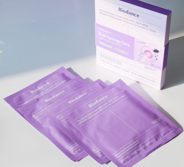 Biodance rejuvenating caviar pdrn real deep mask 4 sheets Korean hydrating gel
