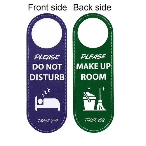Guest Comfort Sign Do Not Disturb Sign Business Meetings Blue Door Sign - Picture 4 of 12