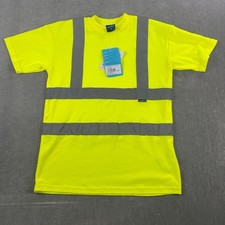 Portwest Mens Medium Yellow T-Shirt Reflective Hi-Vis Safety