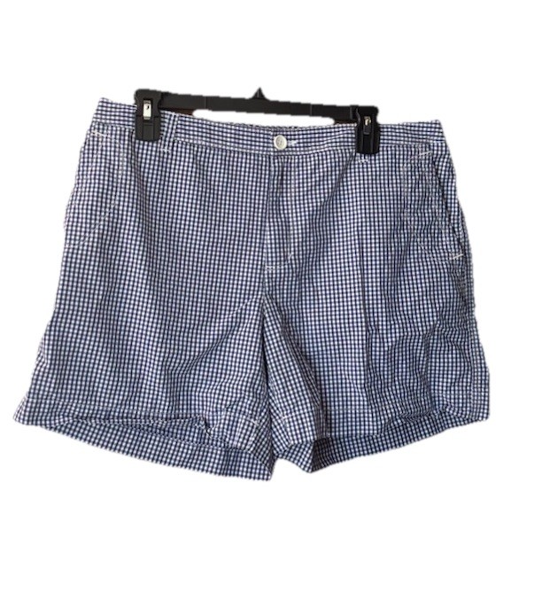 Liz Claiborne Blue And White Gingham Shorts Size 12