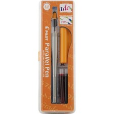 Pilot Parallel Calligraphy Pen Set 2.4mm Nib Red Black Ink Cartridges