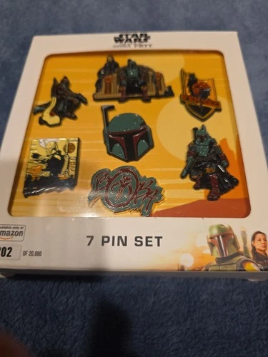 Star Wars Book of Boba Fett 7 Pin Set Amazon Exclusive Limited Edition Numbered