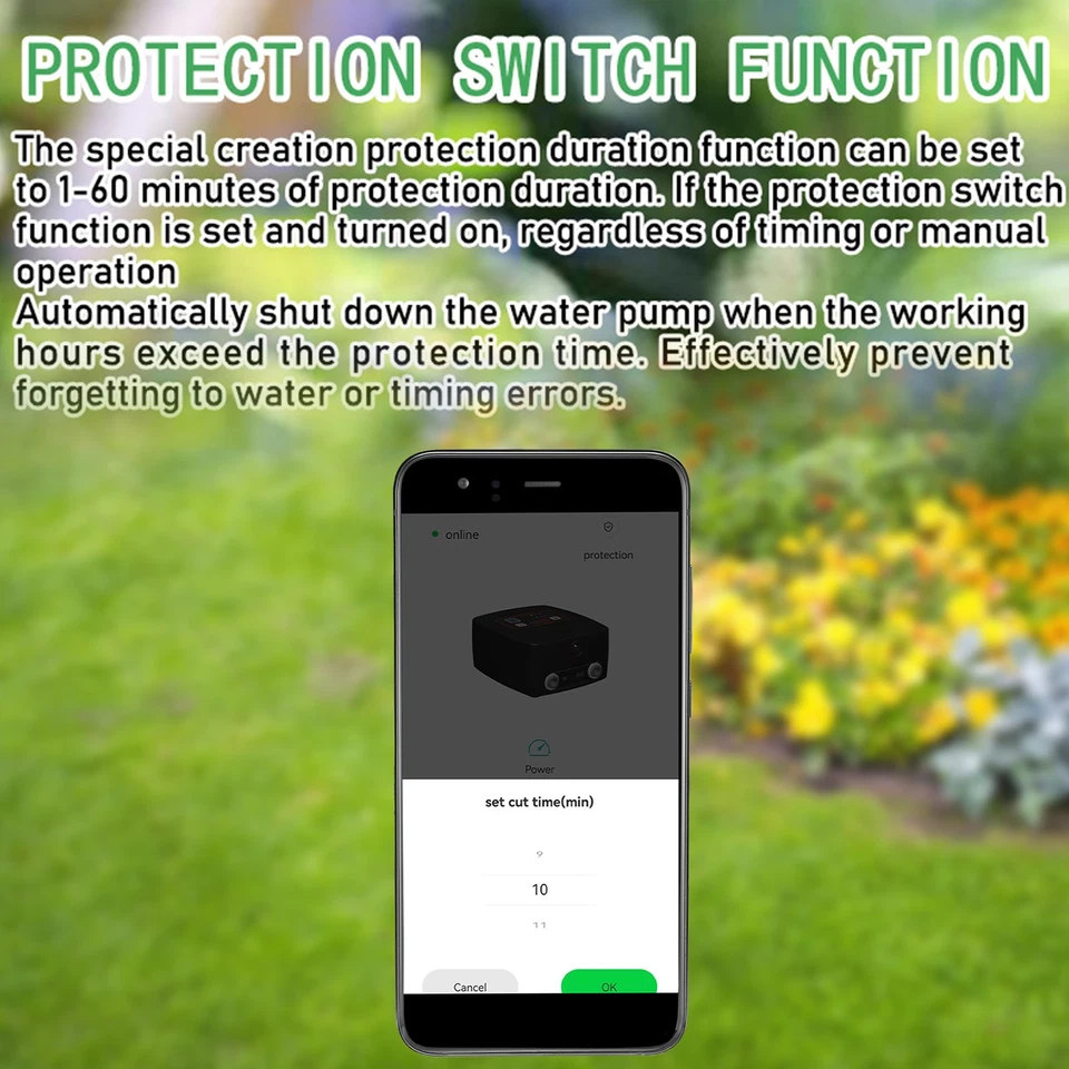 Smart Watering System WIFI Remote Automatic Watering System 1-4 Gear PLDF - Image 4 of 4