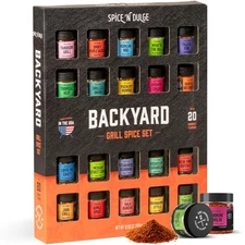 Grilling Spice Set Grill Seasoning Gifts, 20 Unique Spices and Seasonings... 