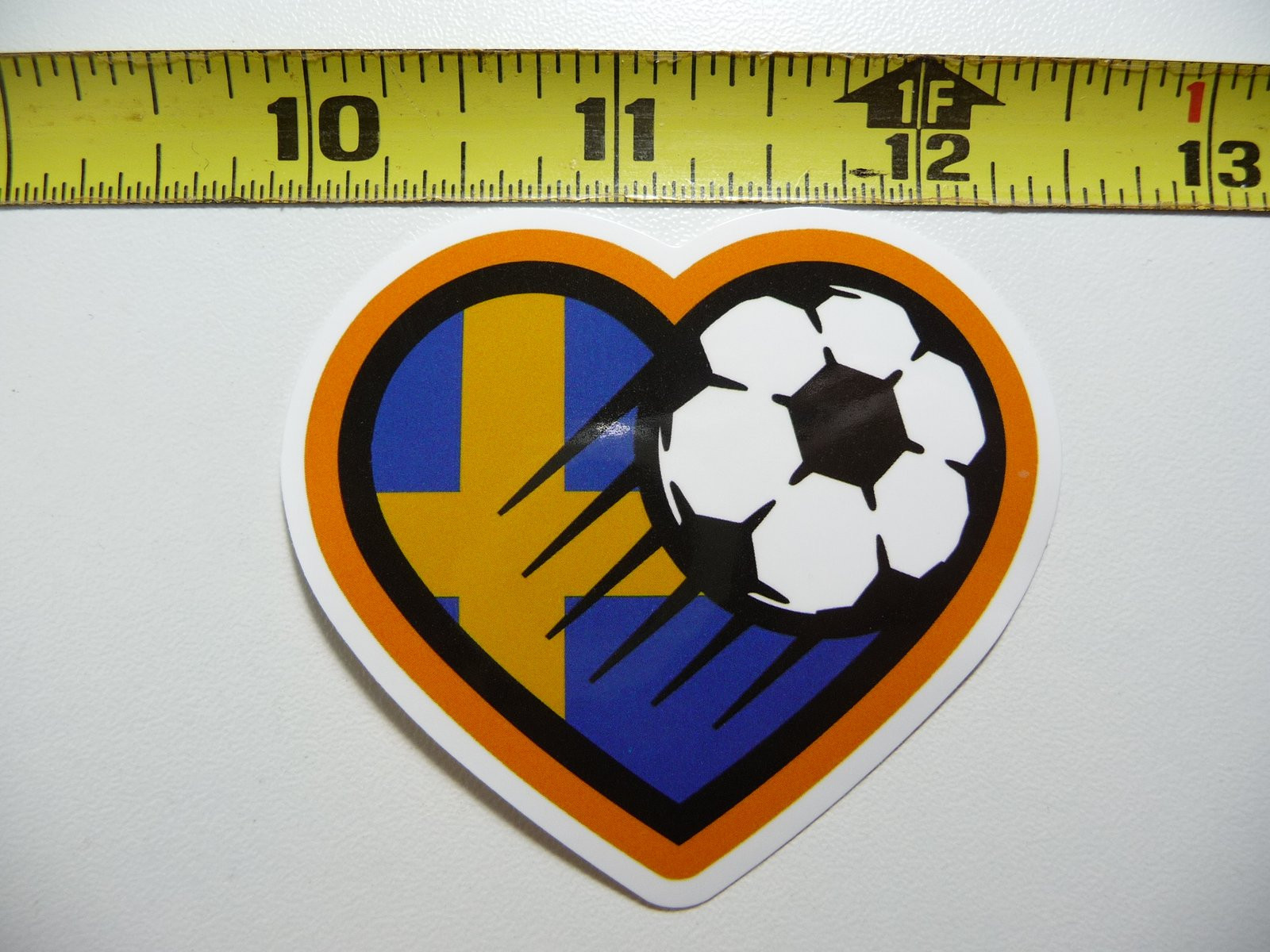 Soccer Heart Love Decal Sticker for School Games Team Matches Sports Fans