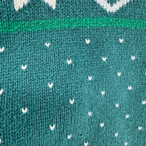 Hanna Andersson Holiday Sweater Green Tree Fairisle 12 Cotton Sweater Yarns - Picture 8 of 14