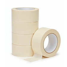 Masking Tape 48mm x 50m 5 Pack Painters Decorating Craft Adhesive Rolls