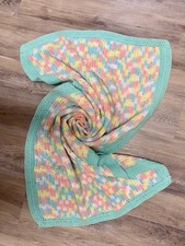 Baby Crochet Toddler Lap Blanket Afghan Throw Multicolors Quilt Gift Homemade 6
